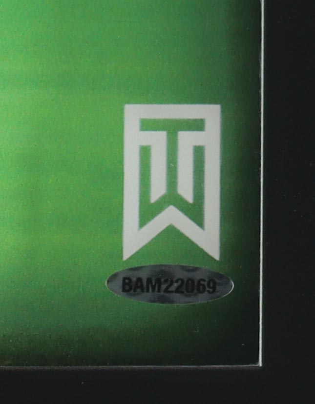 Tiger Woods Signed "Approach" Custom Framed Shadowbox Display (UDA) at PristineAuction.com Tiger Woods Signed "Approach" Custom Framed Shadowbox Display (UDA) at PristineAuction.com