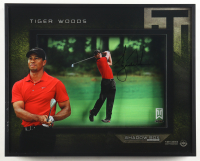 Tiger Woods Signed "Approach" Custom Framed Shadowbox Display (UDA) at PristineAuction.com