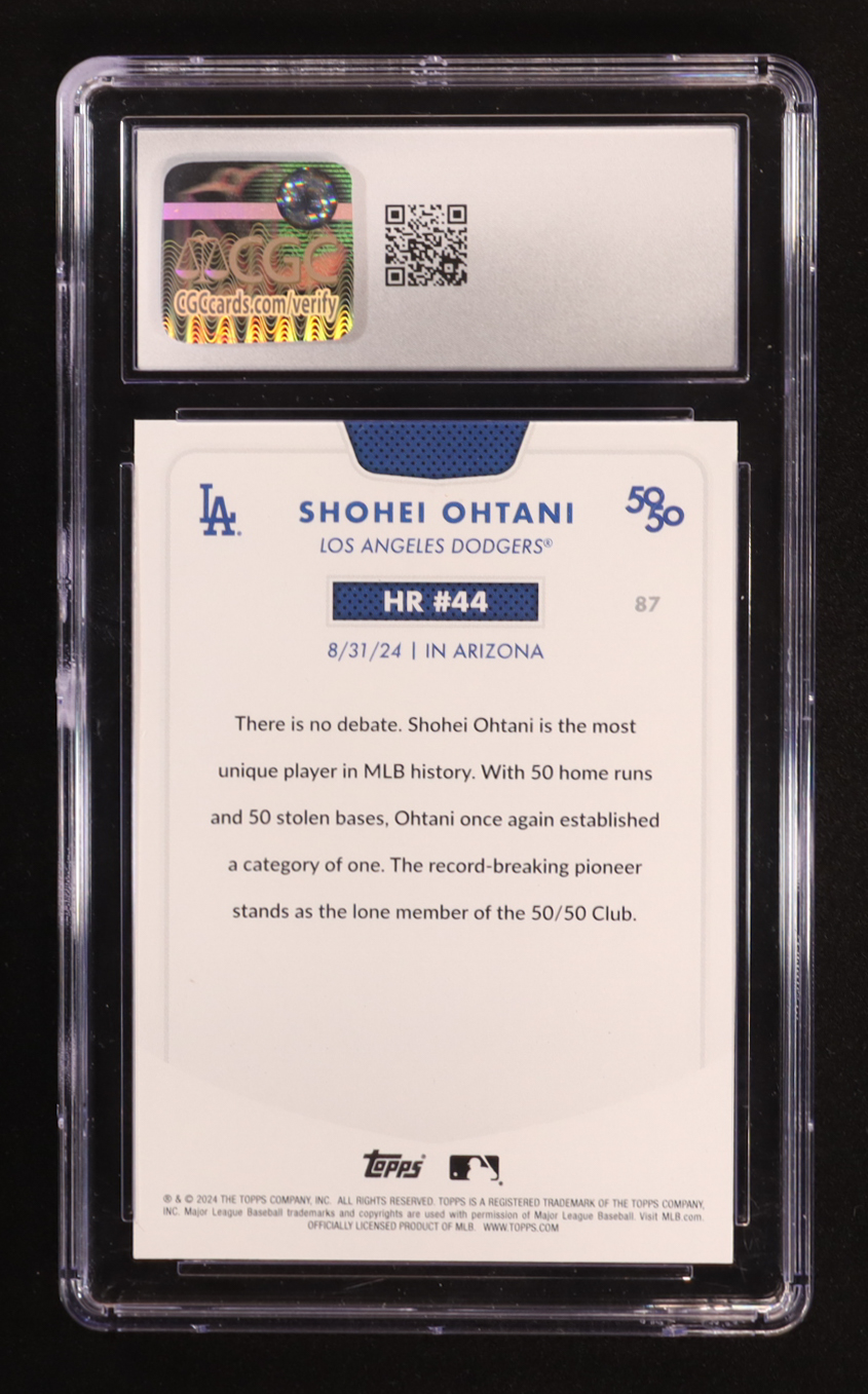 Shohei Ohtani 2024 Topps 50/50 #87 (CGC 9.5) at PristineAuction.com Shohei Ohtani 2024 Topps 50/50 #87 (CGC 9.5) at PristineAuction.com