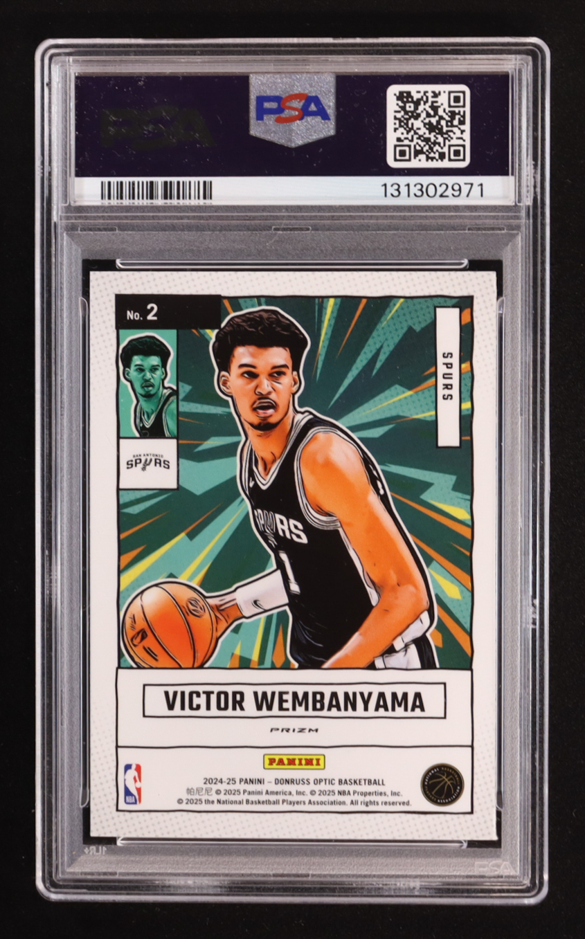 Victor Wembanyama 2024-25 Panini Donruss Optic Net Marvels #2 (PSA 9) at PristineAuction.com Victor Wembanyama 2024-25 Panini Donruss Optic Net Marvels #2 (PSA 9) at PristineAuction.com