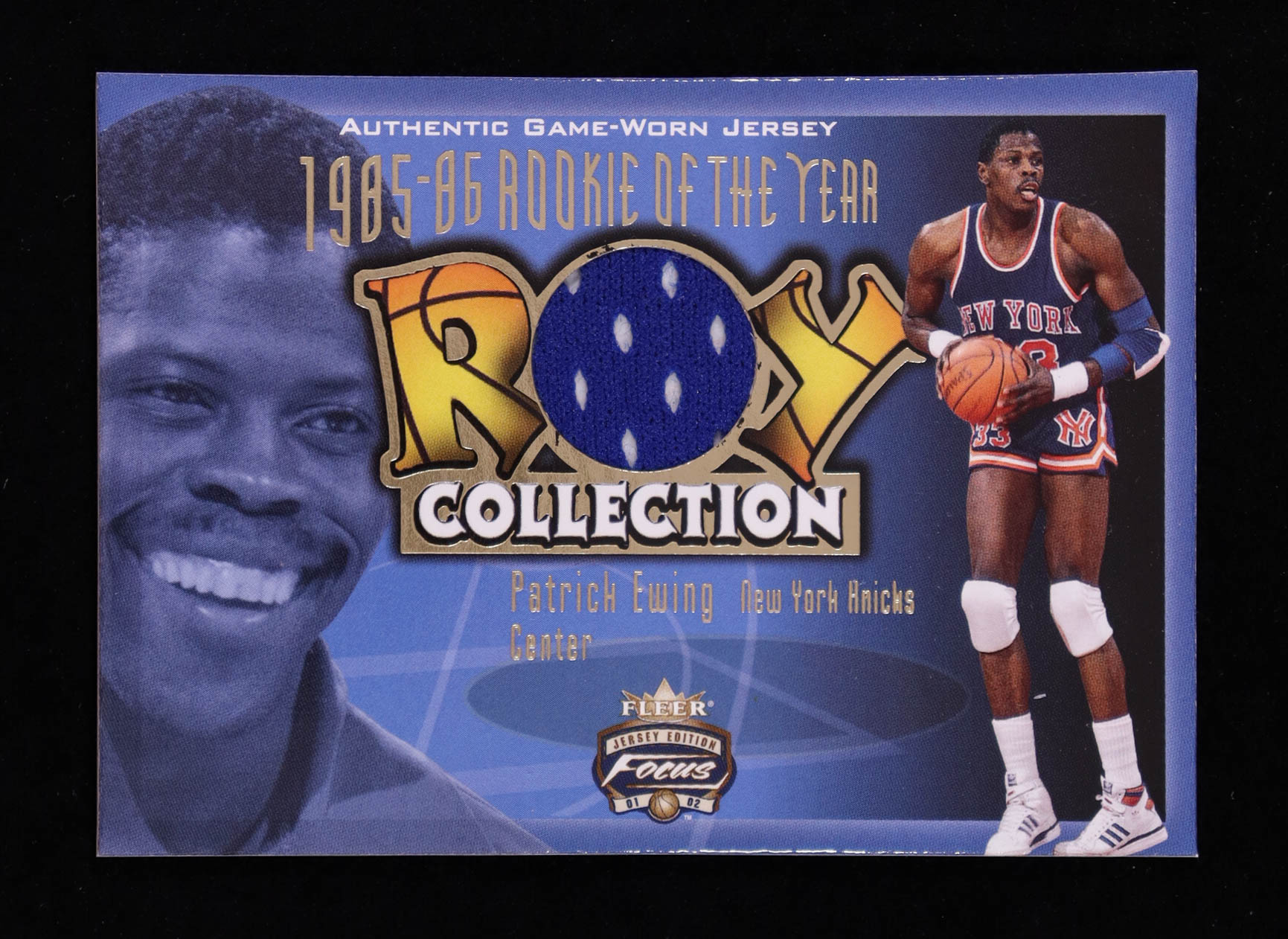 Patrick Ewing 2001-02 Fleer Focus ROY Collection Jerseys #6 at PristineAuction.com Patrick Ewing 2001-02 Fleer Focus ROY Collection Jerseys #6 at PristineAuction.com