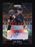 Paul Skenes 2025 Panini Prizm Prizmatrix Autographs Prizms Red #7 #42/99 at PristineAuction.com