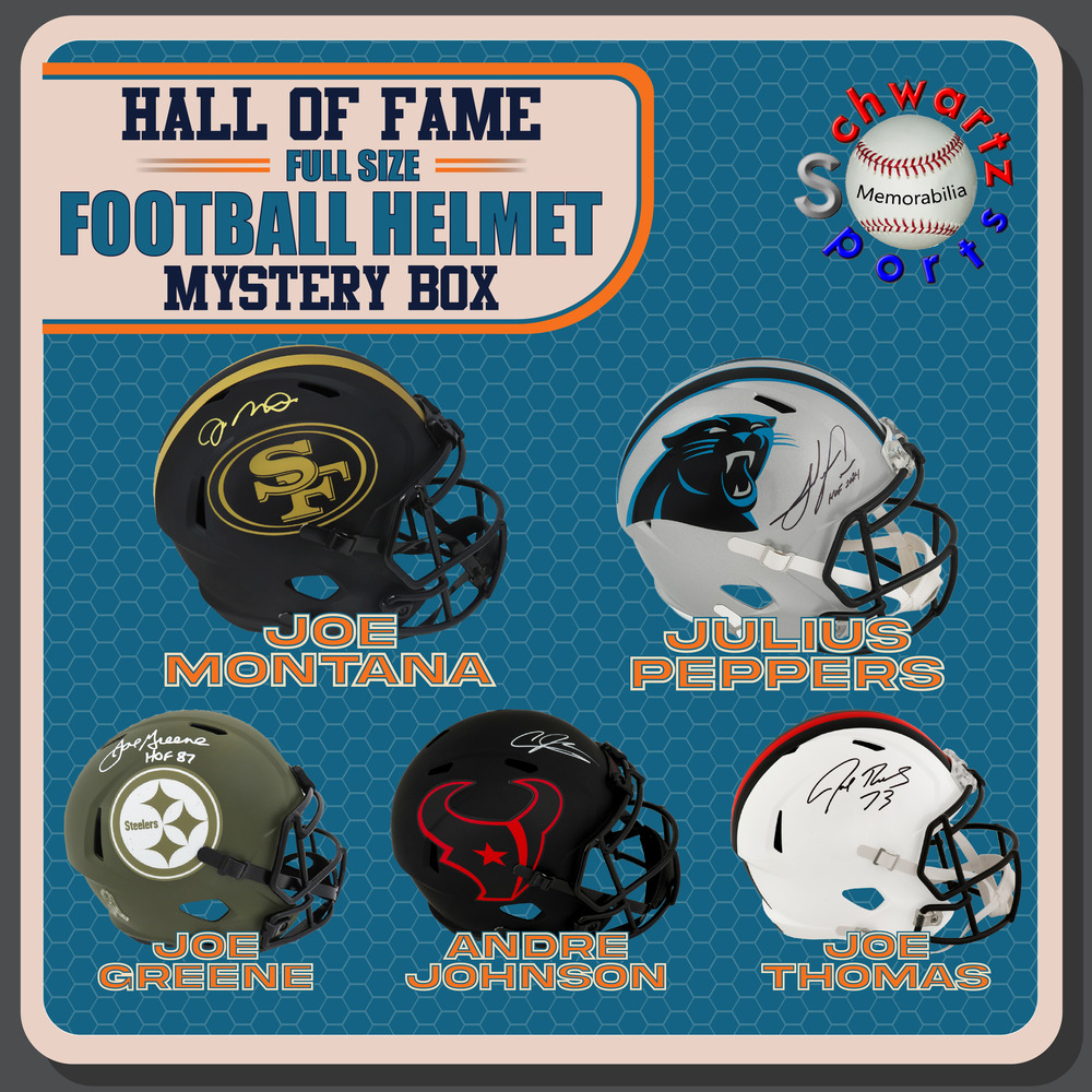 Football HALL OF FAMER Signed Full Size Helmet Mystery Box Series 25 (Limited to 75) &ndash; Schwartz Sports at PristineAuction.com