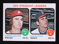 Steve Carlton / Nolan Ryan 1973 Topps #67 Strikeout Leaders at PristineAuction.com