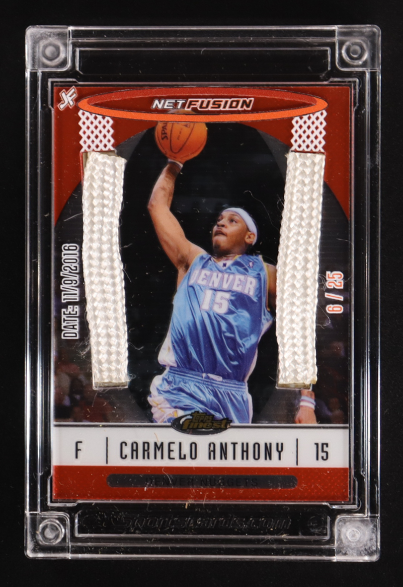 Carmelo Anthony 2025 Jersey Fusion Net Fusion #JFNET62 #06/25 at PristineAuction.com Carmelo Anthony 2025 Jersey Fusion Net Fusion #JFNET62 #06/25 at PristineAuction.com