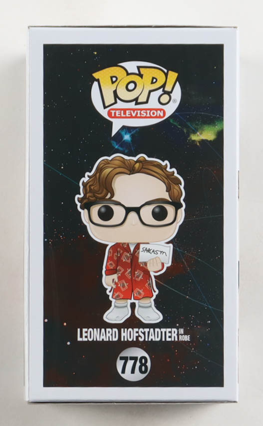 Johnny Galecki Signed "The Big Bang Theory" #778 Leonard Hofstadter In Robe Funko Pop! Vinyl Figure (Beckett) at PristineAuction.com Johnny Galecki Signed "The Big Bang Theory" #778 Leonard Hofstadter In Robe Funko Pop! Vinyl Figure (Beckett) at PristineAuction.com