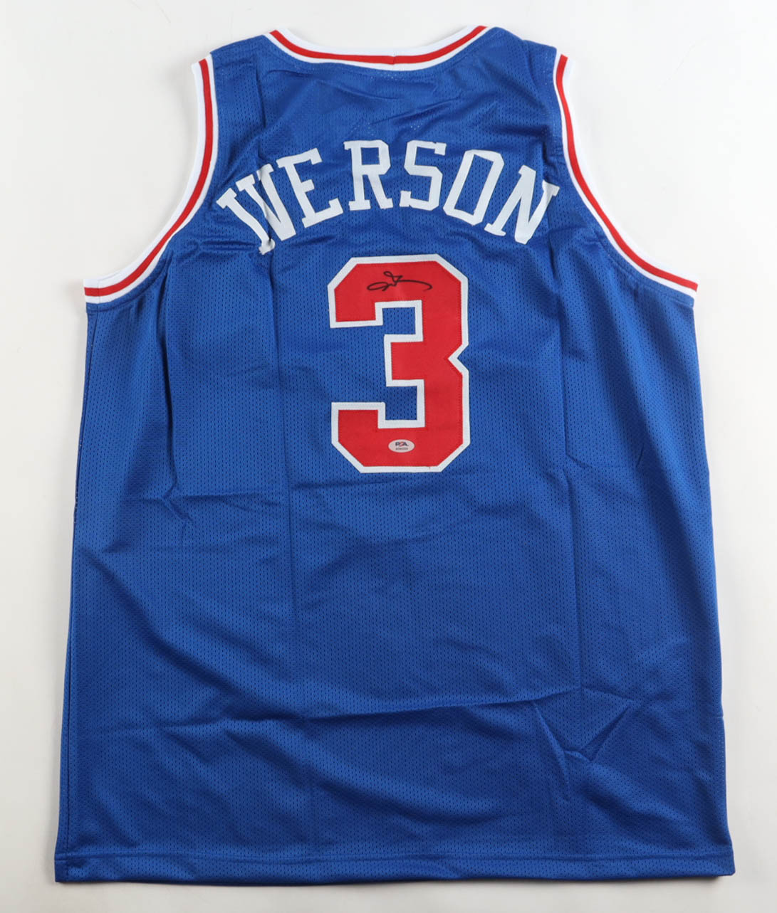Allen Iverson Signed Jersey (PSA) at PristineAuction.com Allen Iverson Signed Jersey (PSA) at PristineAuction.com