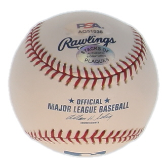 Tom Carroll Signed OAL Baseball Inscribed "NYY 1955, 56, 59" (PSA) at PristineAuction.com Tom Carroll Signed OAL Baseball Inscribed "NYY 1955, 56, 59" (PSA) at PristineAuction.com