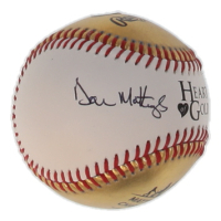 Don Mattingly Signed OML Gold Leather Baseball Inscribed "9x Gold Glove" (Schulte Sports) at PristineAuction.com