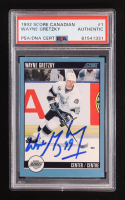 Wayne Gretzky Signed 1992-93 Score Canadian #1 (PSA) at PristineAuction.com