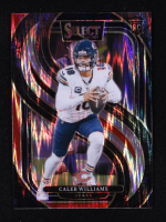 Caleb Williams 2024 Select Prizm Black and Red Shock #114 RC at PristineAuction.com