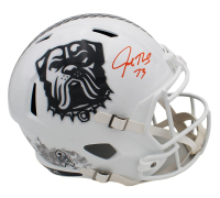 Joe Thomas Signed Browns Full-Size Salute to Service Alternate Speed Helmet (JSA) at PristineAuction.com
