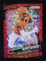 Rome Odunze 2025 Panini Prizm Base Autographs Prizms Red Shimmer #8 #18/35 at PristineAuction.com