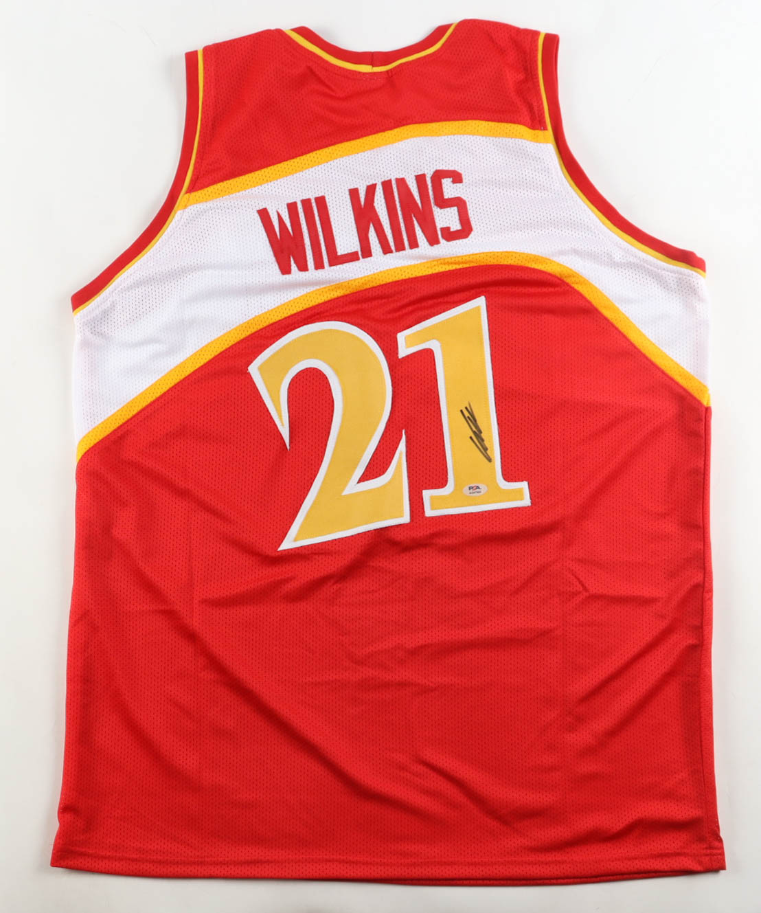 Dominique Wilkins Signed Jersey (PSA) at PristineAuction.com Dominique Wilkins Signed Jersey (PSA) at PristineAuction.com