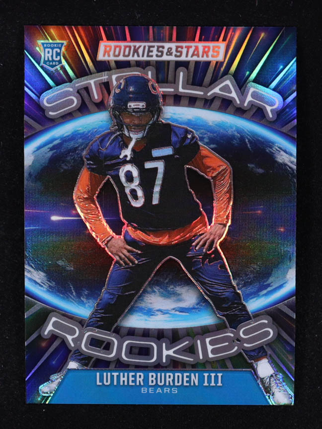 Luther Burden III 2025 Rookies and Stars Stellar Rookies Silver #7 RC at PristineAuction.com Luther Burden III 2025 Rookies and Stars Stellar Rookies Silver #7 RC at PristineAuction.com