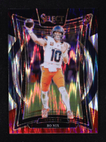Bo Nix 2024 Select Prizm Black and Red Shock #30 RC at PristineAuction.com