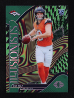 Bo Nix 2024 Panini Illusions Illusionists Emerald #4 RC at PristineAuction.com