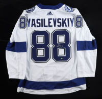 Andrei Vasilevskiy Signed Lightning Adidas Authentic Jersey (HockeyInk) at PristineAuction.com
