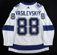 Andrei Vasilevskiy Signed Lightning Adidas Authentic Jersey (Frozen Pond) at PristineAuction.com