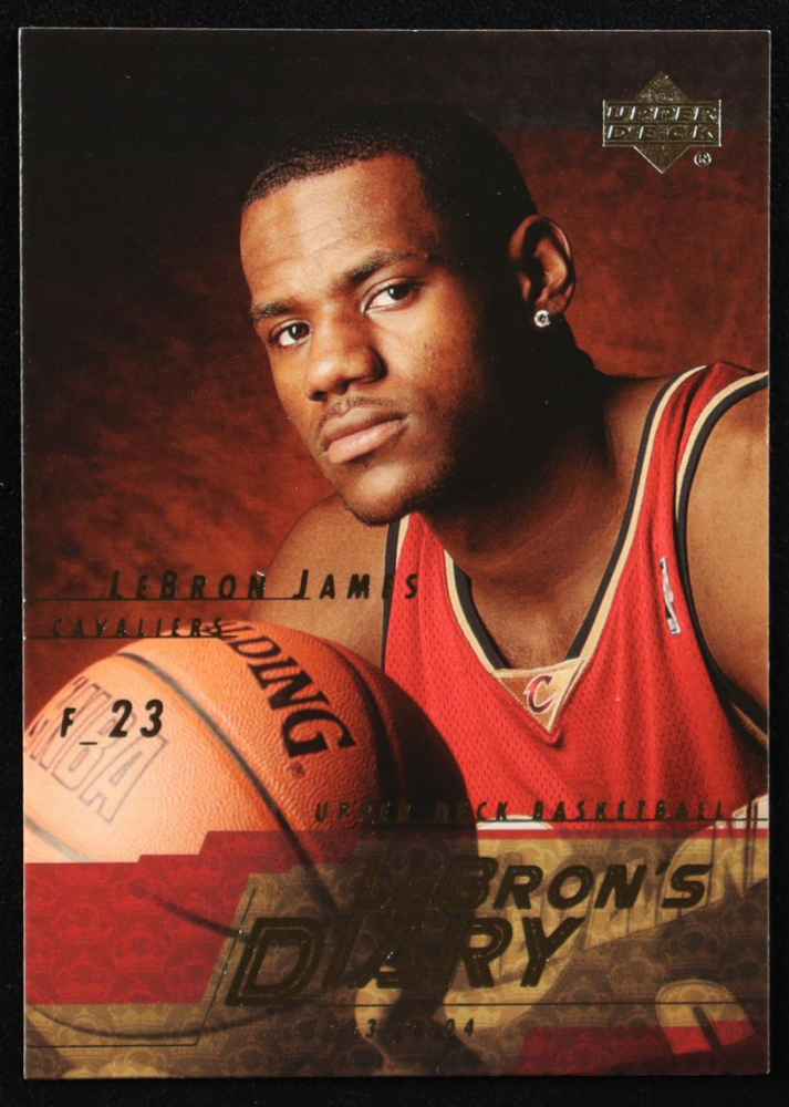 upper deck lebron's diary 2003