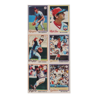 1978 Topps Baseball Uncut Card Sheet of (6) Cards at PristineAuction.com