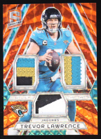 Trevor Lawrence 2024 Panini Spectra Triple Threats Materials Neon Orange #1 #06/10 at PristineAuction.com