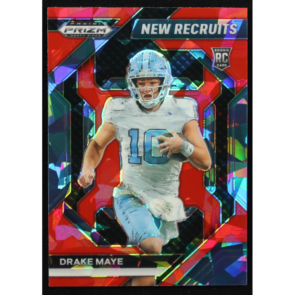 Drake Maye 2024 Panini Prizm Draft Picks New Recruits Red Ice #7 RC at PristineAuction.com