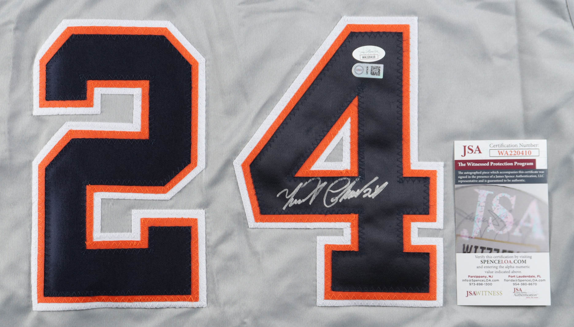 Miguel Cabrera Signed Jersey (JSA & Cabrera) at PristineAuction.com Miguel Cabrera Signed Jersey (JSA & Cabrera) at PristineAuction.com