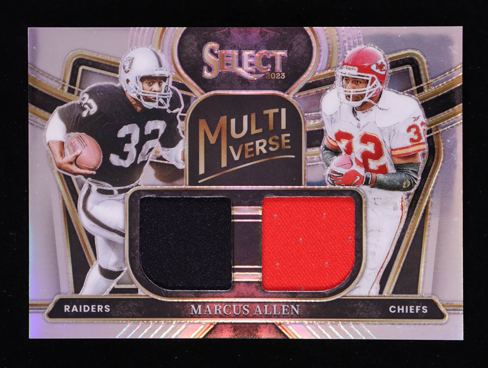 Marcus Allen 2023 Select Multiverse Dual Jerseys Prizm #33 #69/99 at PristineAuction.com Marcus Allen 2023 Select Multiverse Dual Jerseys Prizm #33 #69/99 at PristineAuction.com