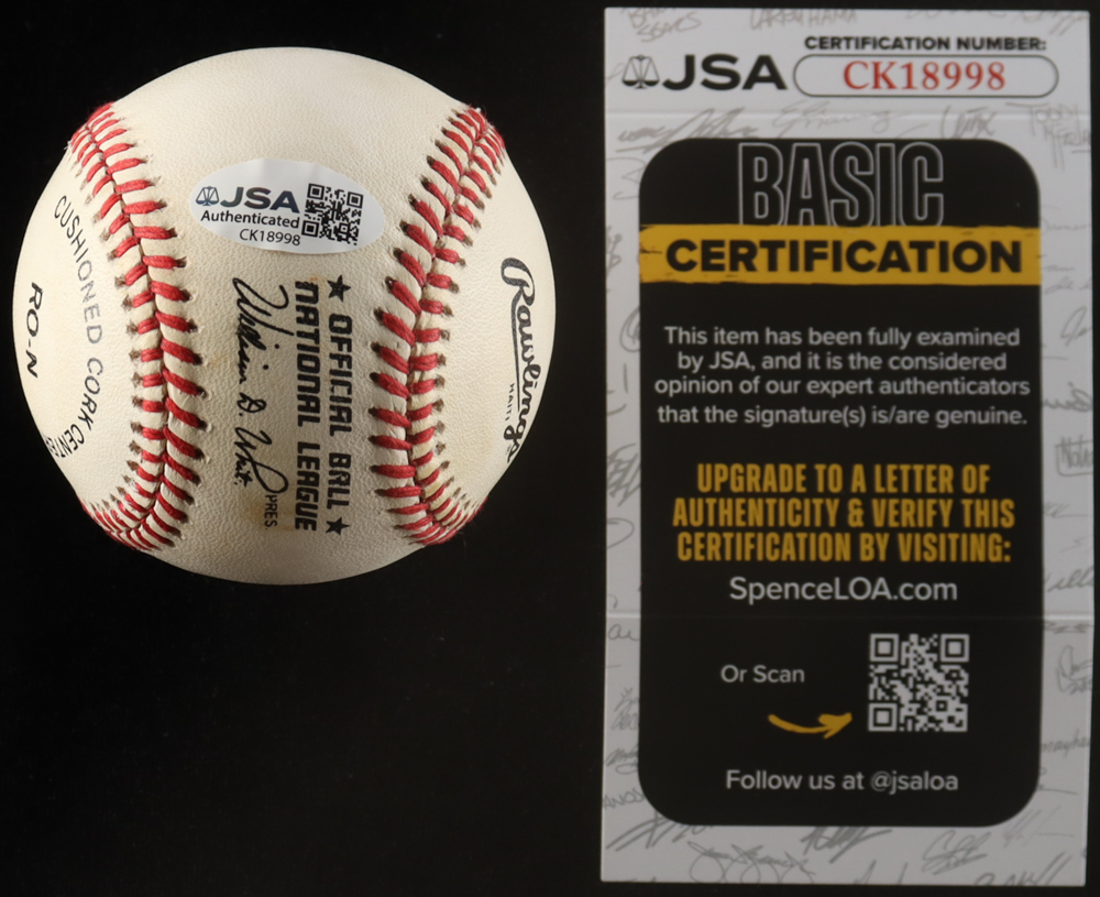 Lou Brock & Rickey Henderson Signed ONL Baseball (JSA) at PristineAuction.com Lou Brock & Rickey Henderson Signed ONL Baseball (JSA) at PristineAuction.com