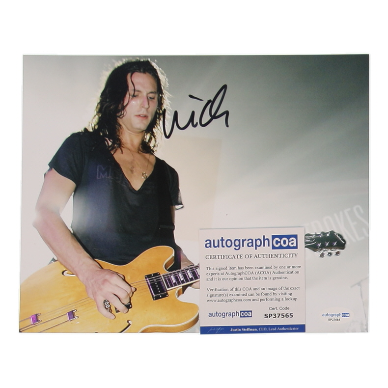 Nick Valensi Signed 8x10 Photo (ACOA) at PristineAuction.com Nick Valensi Signed 8x10 Photo (ACOA) at PristineAuction.com