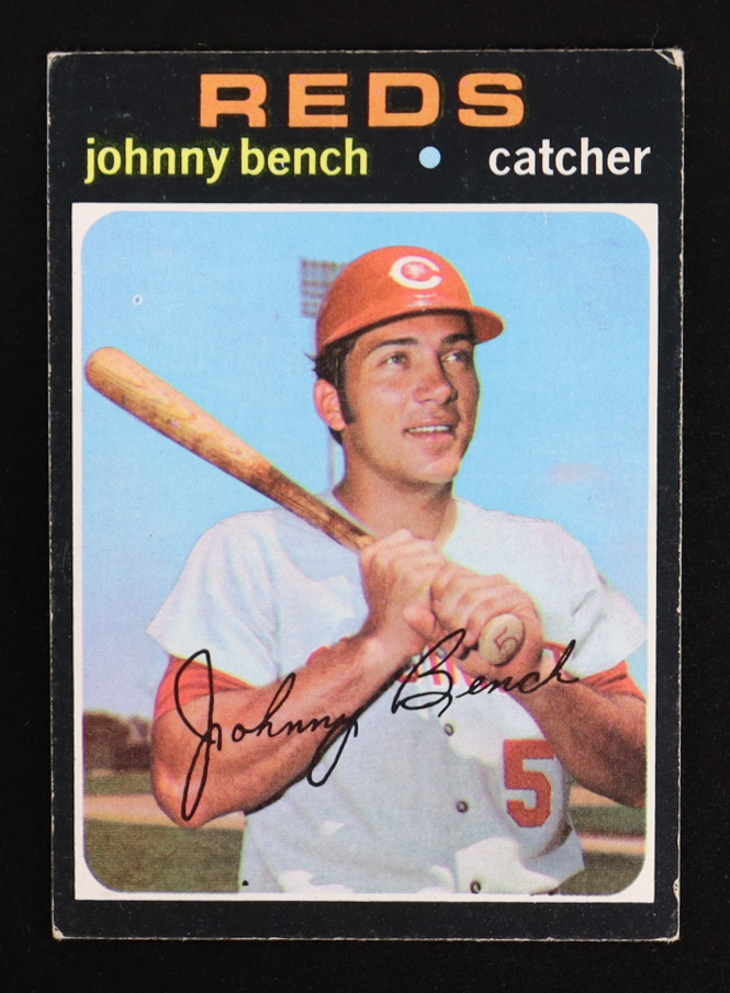 Johnny Bench 1971 Topps #250 at PristineAuction.com Johnny Bench 1971 Topps #250 at PristineAuction.com