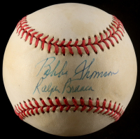 Ralph Branca & Bobby Thomson Signed ONL Baseball (JSA) at PristineAuction.com