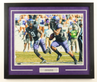 Josh Doctson & Aaron Green Signed TCU Horned Frogs Custom Framed Photo Display (Beckett) at PristineAuction.com
