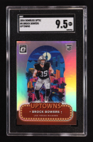 Brock Bowers 2024 Panini Donruss Optic Uptowns #8 RC (SGC 9.5) at PristineAuction.com