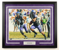 Josh Doctson & Aaron Green Signed TCU Horned Frogs Custom Framed Photo Display (Beckett) at PristineAuction.com