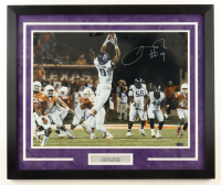 Josh Doctson Signed TCU Horned Frogs Custom Framed Photo Display (Beckett) at PristineAuction.com