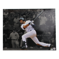 Derek Jeter Signed Yankees 16x20 Photo Inscribed "3000th Hit 7-9-11" (MLB) at PristineAuction.com