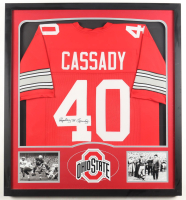 Howard "Hopalong" Cassady Signed Custom Framed Jersey Display (JSA) at PristineAuction.com