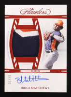 Brice Matthews 2024 Panini Flawless Patch Auto #DPA-BM RC #04/20 at PristineAuction.com