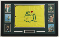 Jack Nicklaus Signed Custom Framed Masters Tournament Golf Pin Flag Display (JSA) at PristineAuction.com
