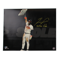 Ronald Acuna Jr. Signed Braves 16x20 Photo Inscribed "40/70 Club" (Beckett) at PristineAuction.com