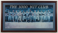 The 3000-Hit Club | Custom Framed Art Print Signed by (12) with Hank Aaron, Willie Mays, Stan Musial (JSA) at PristineAuction.com