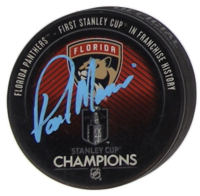 Paul Maurice Signed Panthers 2024 Stanley Cup Champions Logo Hockey Puck (JSA) at PristineAuction.com