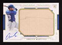 Orelvis Martinez 2024 Panini National Treasures Prospect Jumbo Lumber Auto #JLS-OM RC #17/49 at PristineAuction.com