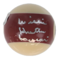 Willie Mosconi Signed #15 Billiard Ball Inscribed "Hustler" (Beckett) at PristineAuction.com