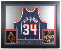 Hakeem Olajuwon Signed Rockets Custom Framed Jersey Display Inscribed "HOF 08" (Beckett) at PristineAuction.com