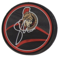 Tim Stutzle Signed Senators Logo Hockey Puck (JSA) at PristineAuction.com