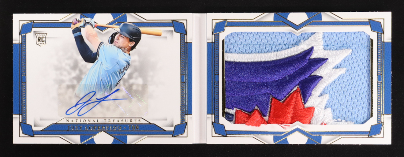 Joey Loperfido 2024 Panini National Treasures Jumbo Material Signature Booklet Holo Gold #JMS-ML RC #07/10 at PristineAuction.com Joey Loperfido 2024 Panini National Treasures Jumbo Material Signature Booklet Holo Gold #JMS-ML RC #07/10 at PristineAuction.com