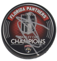 Seth Jones Signed Panthers 2024-25 Stanley Cup Champions Logo Hockey Puck (JSA) at PristineAuction.com